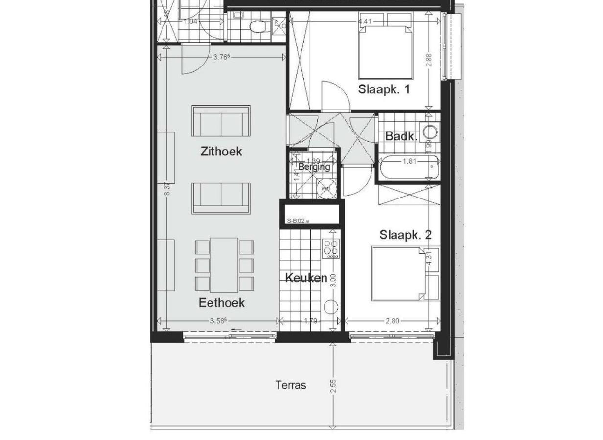 Shs Homes-Luxe Highrise, 2 Bedrooms, Kitchen, Free Parking, Stunning View, Large Tarrasse, Workspace Hasselt Luaran gambar